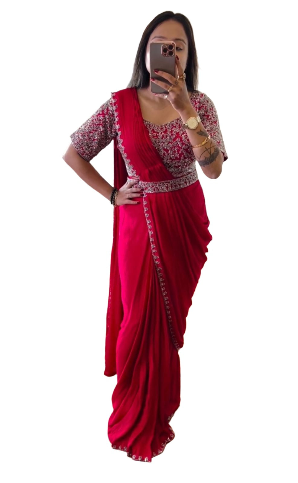 Ready To Wear Saree With Stitched Blouse In Germany