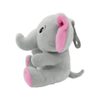 2-in-1 Plüschtier-Ballongewicht 90g Elefant m. rosa Ohren