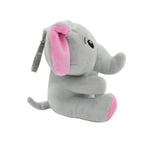 2-in-1 Plüschtier-Ballongewicht 90g Elefant m. rosa Ohren