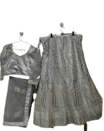 Complete Stitched Embroidered Lehenga Choli In Germany (Grey)/Bridal Lehenga In Hamburg