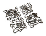 Untersetzer für Gläser aus Holz Set 4-Teilig