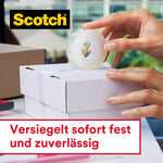 Scotch® Crystal Klebeband, 19mm x 25 m, 1 Rolle auf Handabroller/Packung + 5 m GRATIS