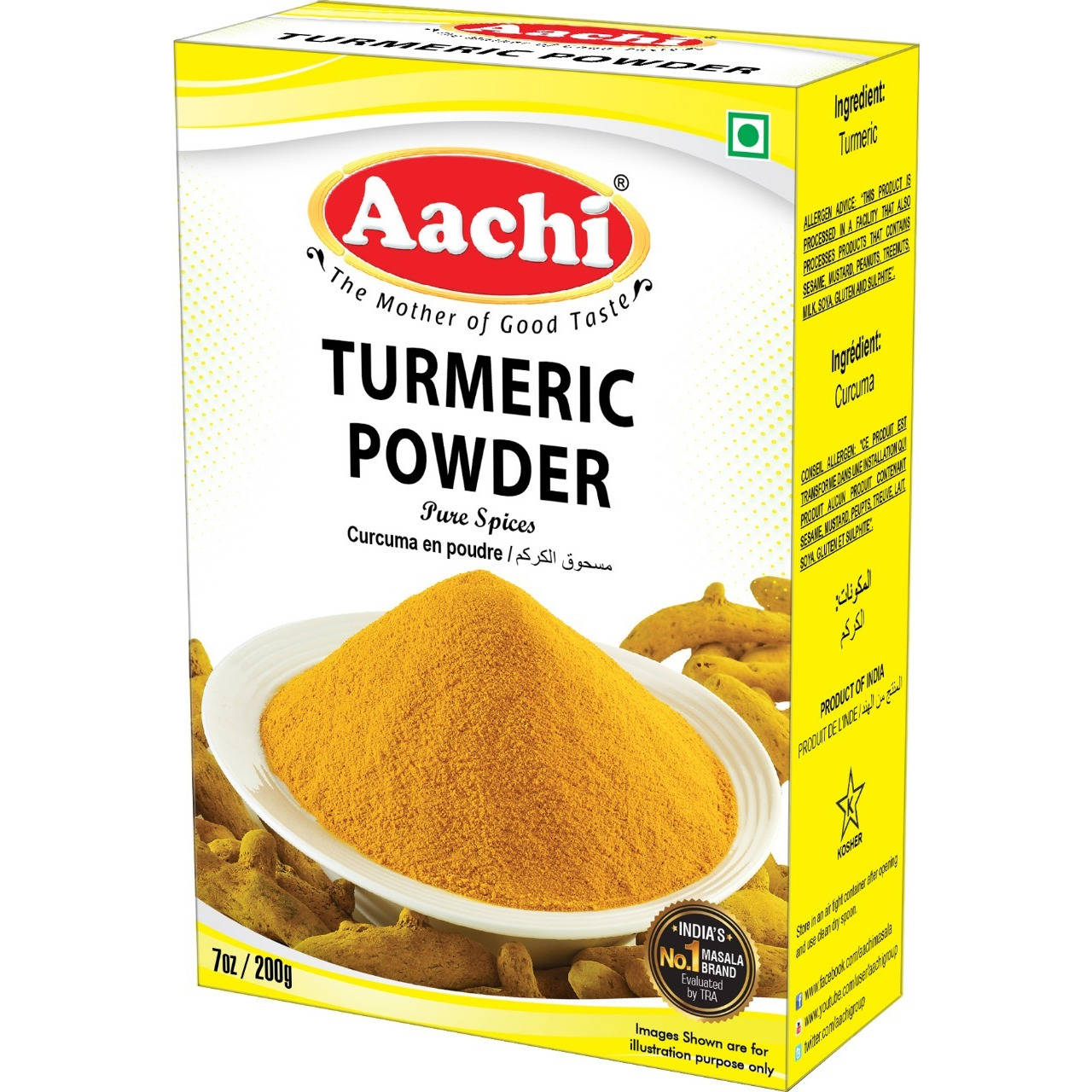 Polvo de Cúrcuma Aachi 100g