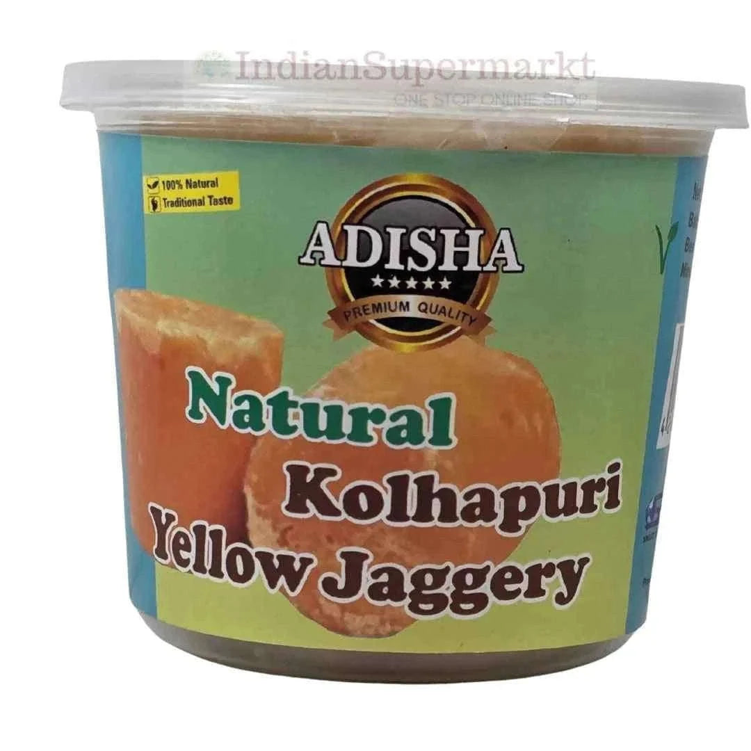 Adisha Natural Kolhapuri Jaggery (Yellow) 500g