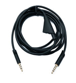 Audio Ersatz Kabel 2m AUX 3,5mm Klinke mit Lautstärkeregler für Logitech G Astro A50 A40 A30 A20 A10 G233 | System-S