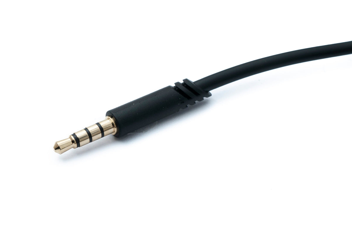 Audio Ersatz Kabel 2m AUX 3,5mm Klinke mit Lautstärkeregler für Logitech G Astro A50 A40 A30 A20 A10 G233 | System-S