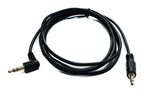 Audio Klinke Kabel 180 cm 3,5 mm TRS Stecker zu Stecker Winkel AUX Schwarz | System-S