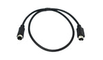 S-Video Kabel 50 cm Din 4 Pin Stecker zu Stecker in Schwarz | System-S