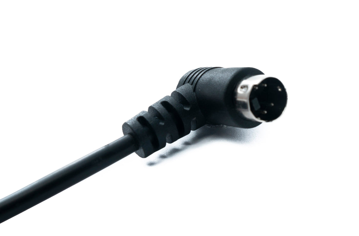S-Video Kabel 50 cm Din 4 Pin Stecker zu Stecker Dual Winkel | System-S