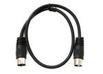 S-Video Kabel 50 cm Din 3 Pin Stecker zu Stecker Schwarz | System-S
