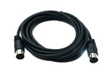S-Video Kabel 3 m Din 4 Pin Stecker zu Stecker Schwarz | System-S