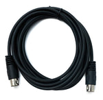 S-Video Kabel 3 m Din 4 Pin Stecker zu Stecker Schwarz | System-S