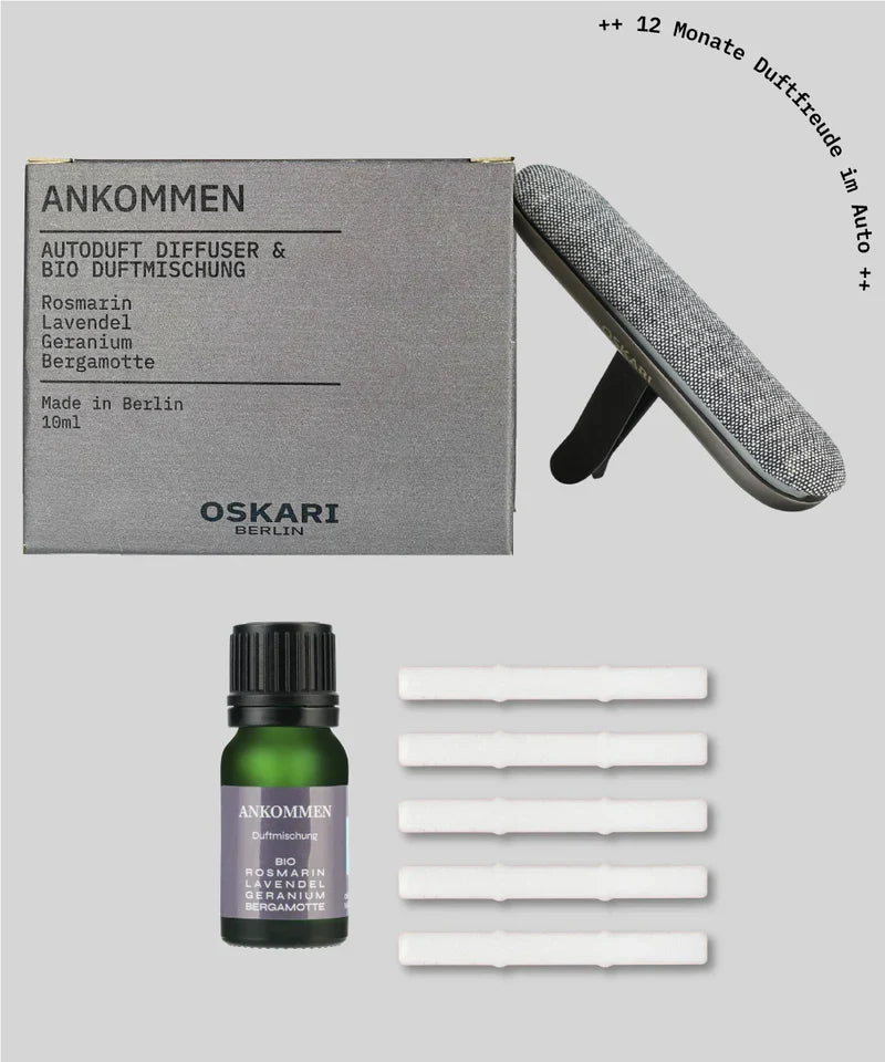 Oskari - Autoduft Set „Ankommen“ – Dein Moment der Gelassenheit unterwegs