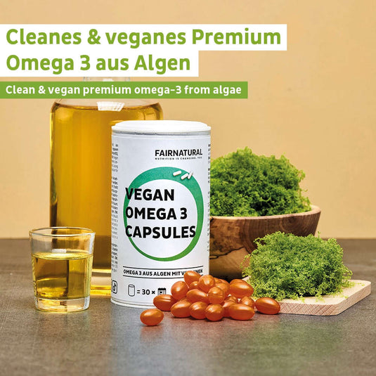 Vegan Omega 3 Kapseln aus Algen