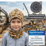 Kinder Beanie Mütze & Loop Set - Baufahrzeuge