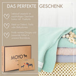 Babydecke Linksstrick Pointelle aus Baumwolle
