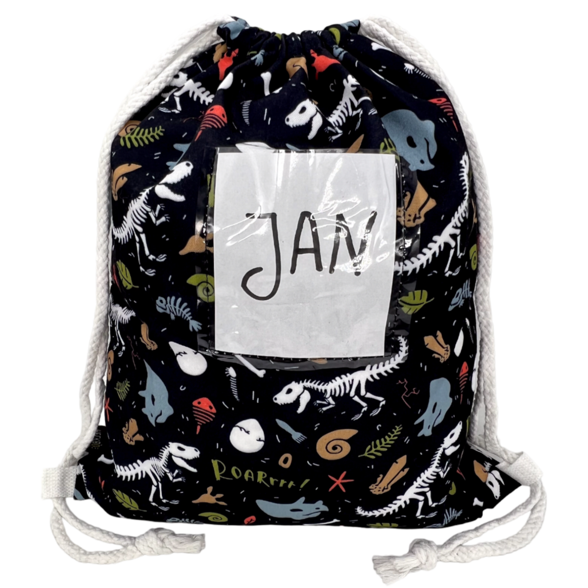 Kinder Turnbeutel Dino Skelett Tasche