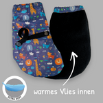 Füßlinge mit Vlies-Futter - Dschungel
