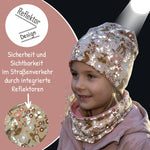 Kinder Reflektor Mütze & Loop Waldtiere