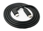 USB 3.1 Kabel 100 cm Typ C Stecker zu Stecker Winkel in Schwarz | System-S