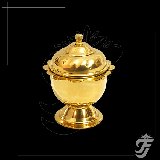 BRASS KUMKUM CHIMIL-3.5 INCH product image 1