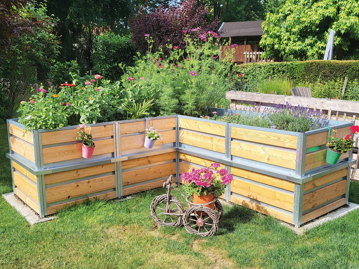Hochbeet L-Form | Höhe: 83 cm