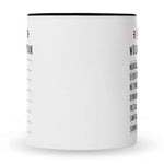 Bedruckte Tasse mit Spruch Ruhestand Plan