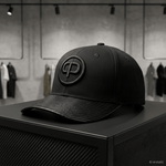 Baseball Cap - Black & Black Carbon