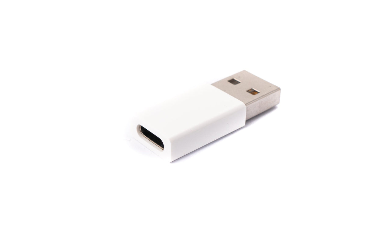 USB 3.1 Adapter Typ C Buchse zu 2.0 Typ A Stecker Kabel in Weiß | System-S
