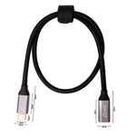 USB 3.1 Gen 2 Kabel 100W 50 cm Typ C Stecker zu Buchse in Schwarz | System-S