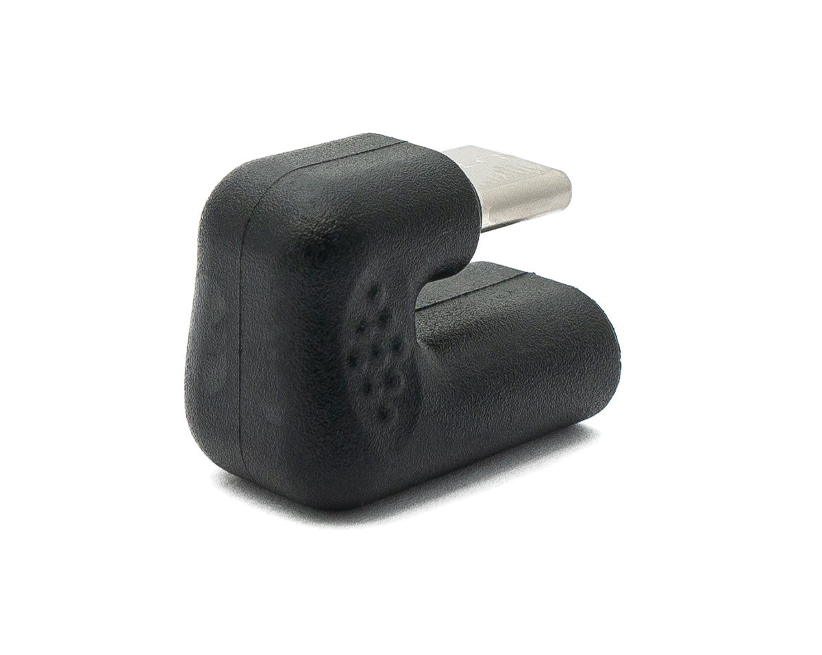 USB 3.1 U Turn 180° Adapter Typ C Buchse zu Stecker Kabel in Schwarz | System-S