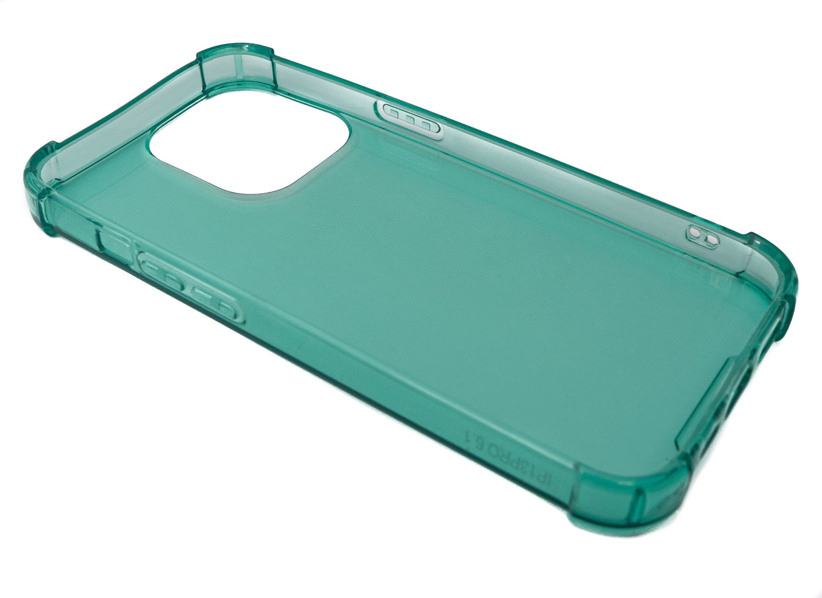 Schutzhülle aus Silikon in Grün Transparent Hülle für iPhone 13 Pro | System-S