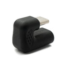 USB 3.1 U Turn 180° Adapter Typ C Stecker zu 2.0 Micro B Buchse Kabel in Schwarz | System-S