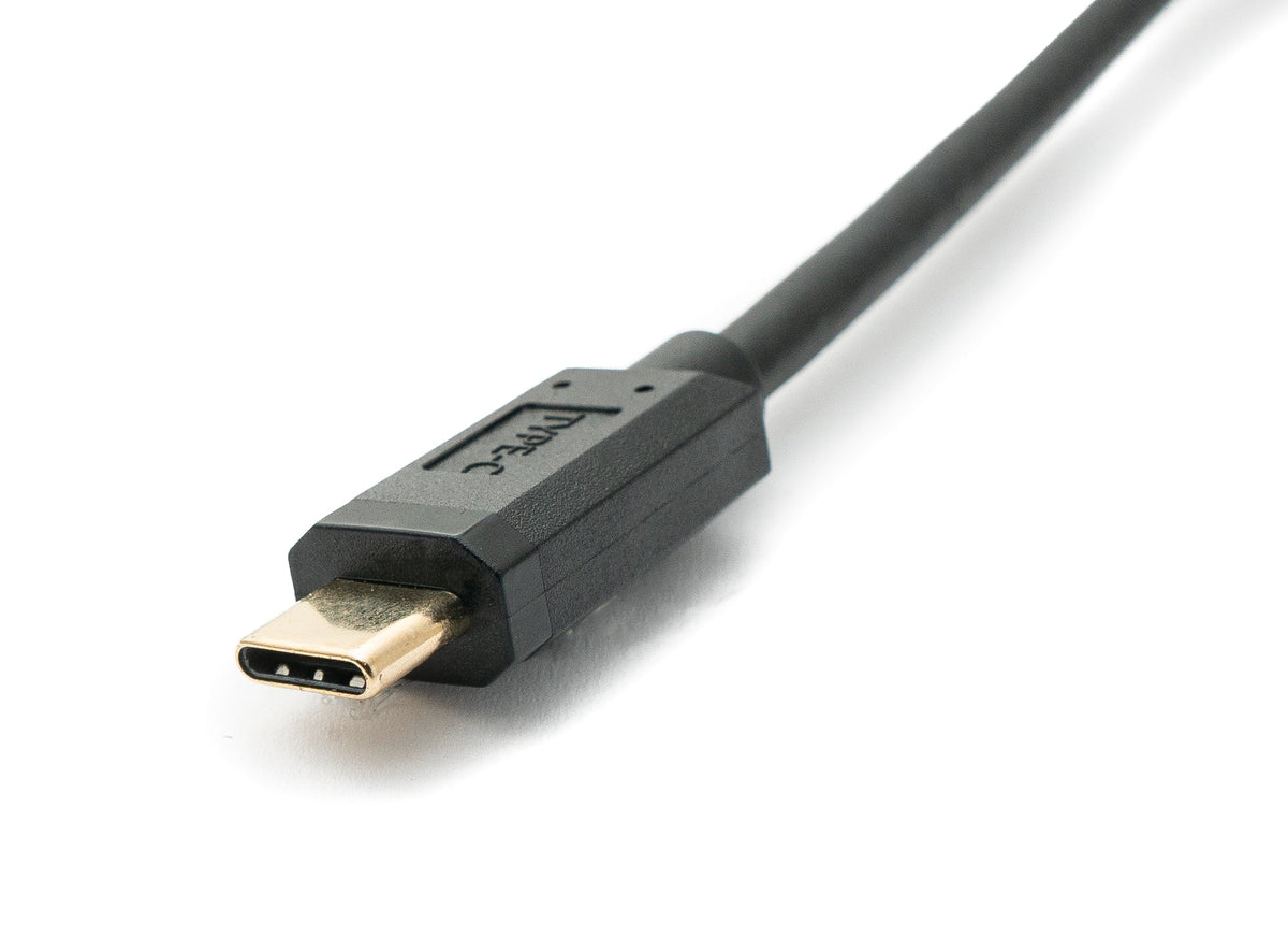 USB 3.1 Gen 2 100W Kabel 2 m Typ C Stecker zu Stecker Schraube in Schwarz | System-S