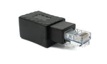 LAN Adapter RJ45 Buchse zu Stecker Ethernetadapter Kabel in Schwarz | System-S