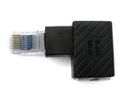 LAN Adapter RJ45 Stecker zu Buchse Winkel Ethernetadapter Kabel linksgewinkelt | System-S