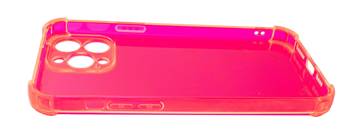 Schutzhülle aus Silikon in Pink Transparent Hülle für iPhone 13 Pro Max | System-S