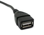 USB 2.0 Kabel 30 cm Typ A Buchse zu 5 polig Leiterplattenstecker Schwarz | System-S