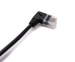 LAN Kabel 25 cm RJ45 8P8C STP Cat6 Stecker zu Stecker Winkel Schwarz | System-S