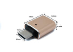 USB 3.1 Adapter Typ C Stecker zu 3.0 Buchse Kabel in Rosa Metallic | System-S