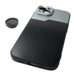 CPL Filter Circular Polarizer Linse mit Hülle in Schwarz für iPhone 13 | System-S