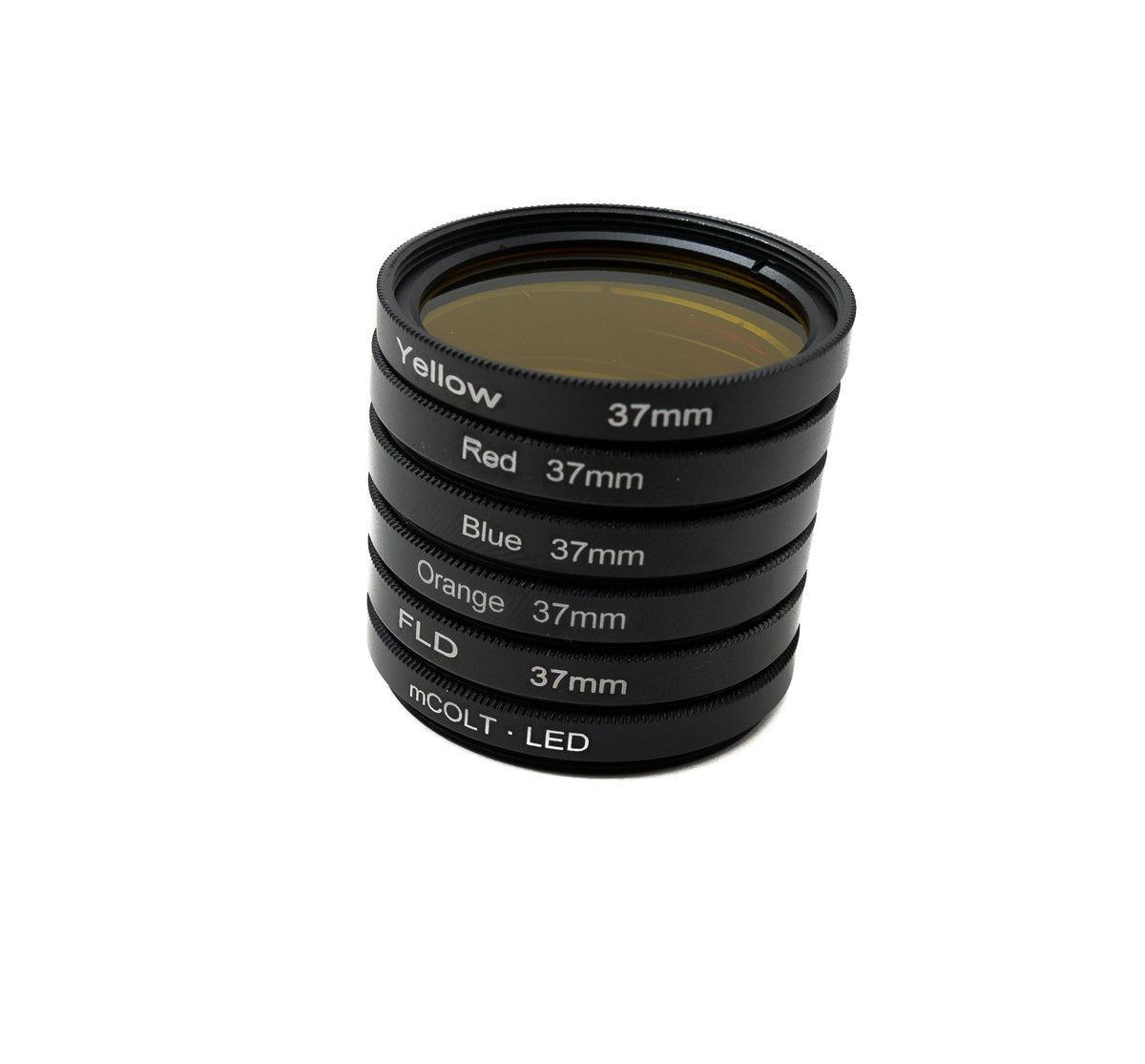 Farbfilter Set 37 mm 6 Stück Farbe Linse Filter mit Gewinde Hülle für iPhone 15 | System-S