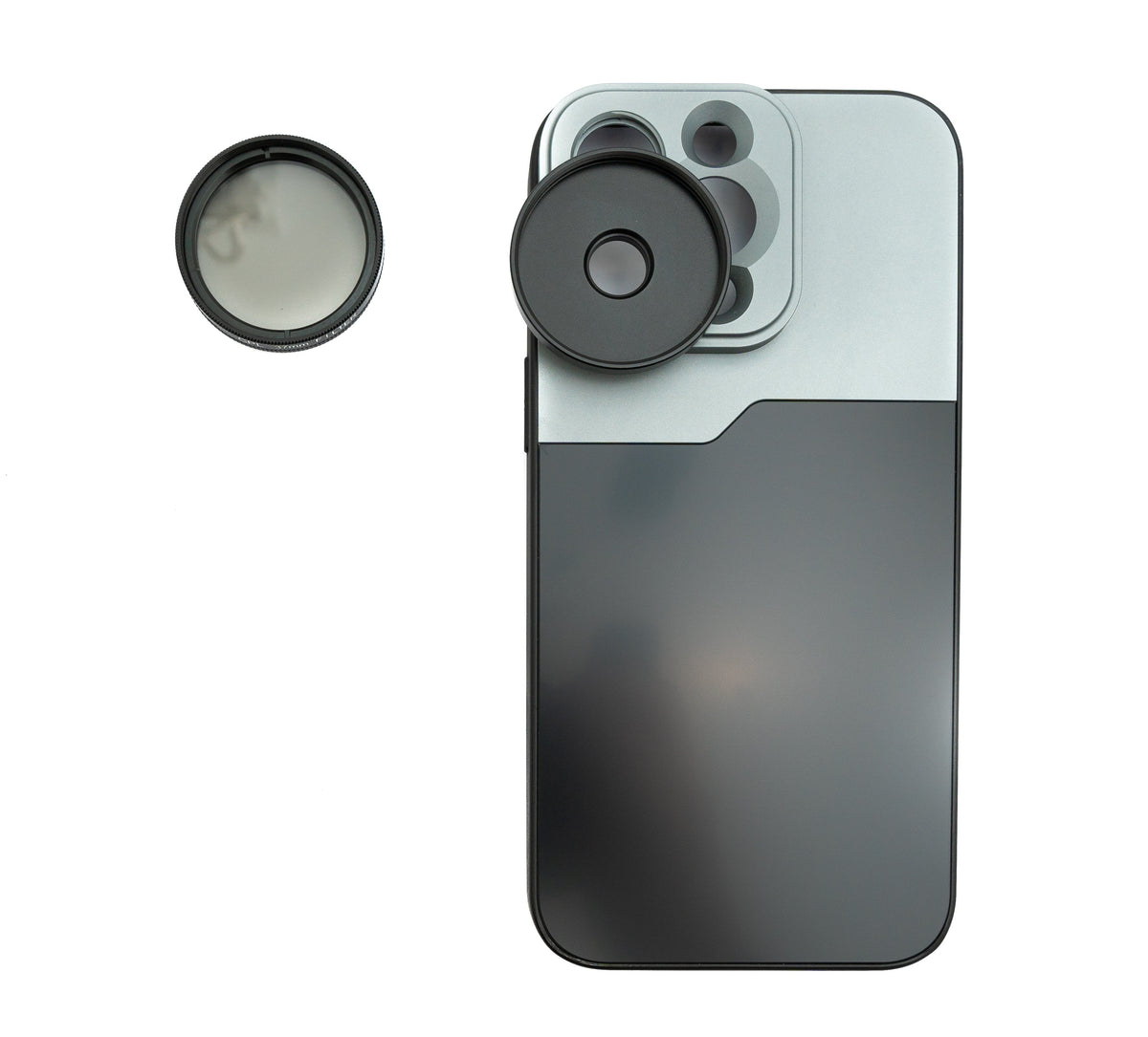 CPL Filter 37 mm Circular Polarizer Linse mit Gewinde Hülle für iPhone 14 Pro Max | System-S
