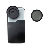 CPL Filter 52 mm Circular Polarizer Linse mit Gewinde Hülle für iPhone 15 Plus | System-S