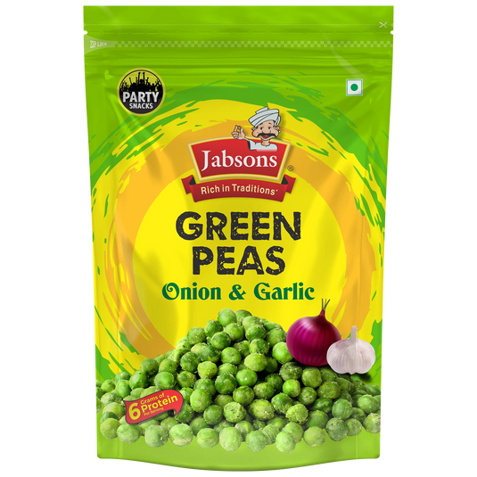 Jabsons Green Peas Onion & Garlic 140g