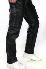 Herren Lederhose Cargo Nappa