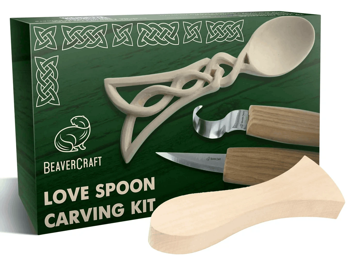BEAVERCRAFT Keltisches Löffel-Schnitzset (love spoon) Namma Markt