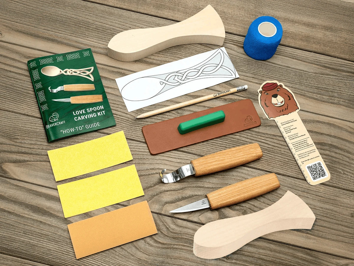 BEAVERCRAFT Keltisches Löffel-Schnitzset (love spoon) Namma Markt