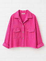 Jeansjacke gestreift- NEW WINTER