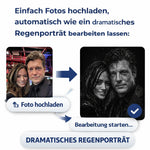 FOTO-POSTER DRAMATISCH IM REGEN personalisiert
